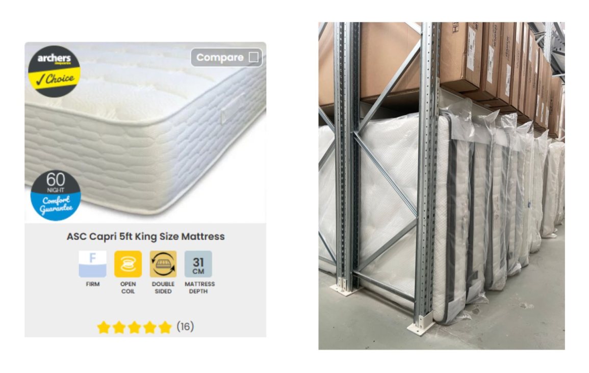 ASC Capri 5ft King Size Mattress